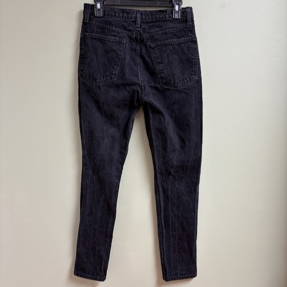 Reformation Melissa High & Skinny Womens Denim Jeans Size 29 Black Button Fly - Picture 2 of 8
